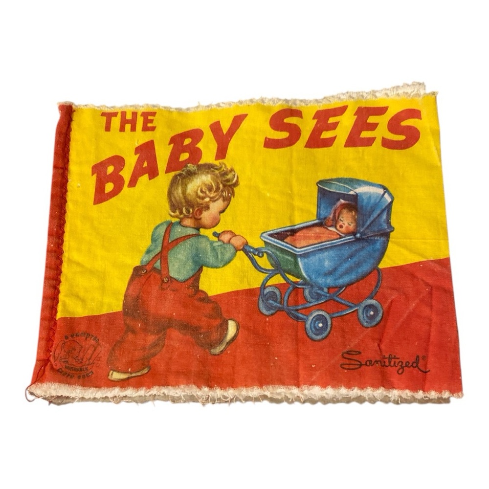 Vintage The Baby Sees cloth book